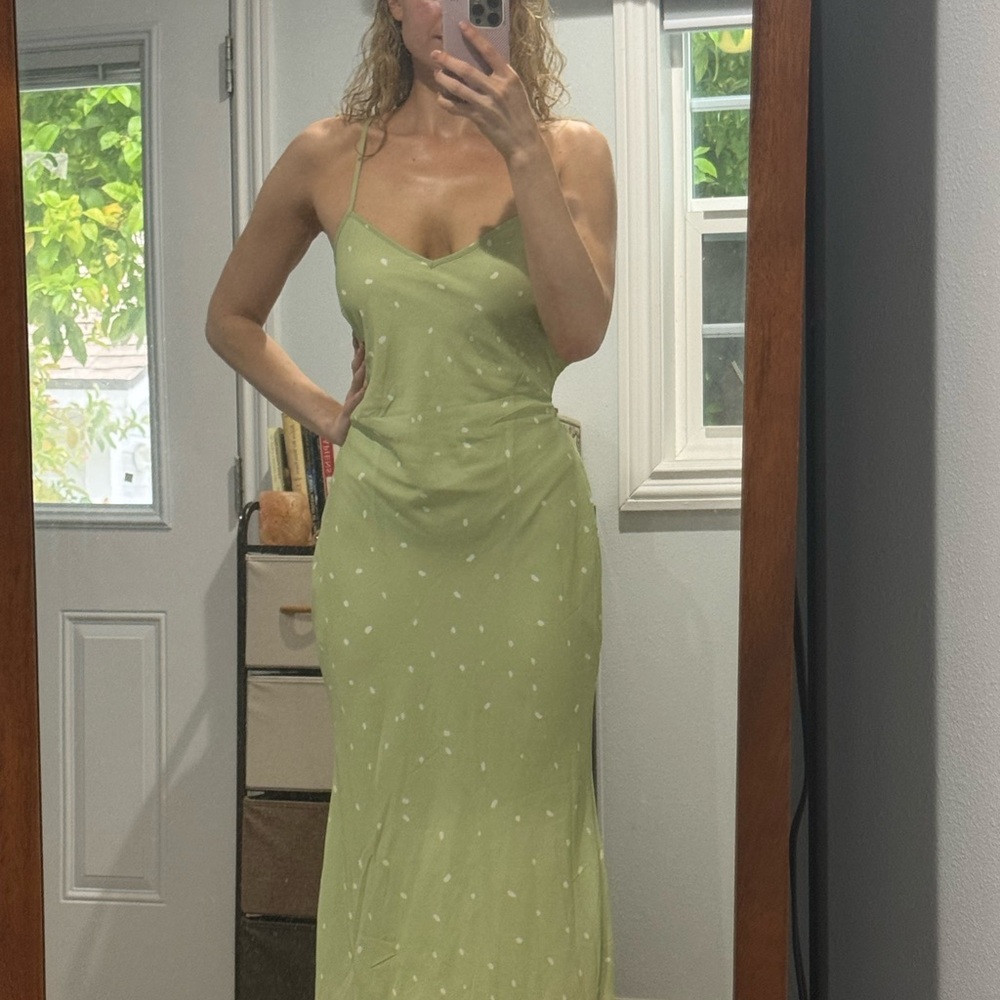 Princess Polly On Cloud Nine Midi Dress Green